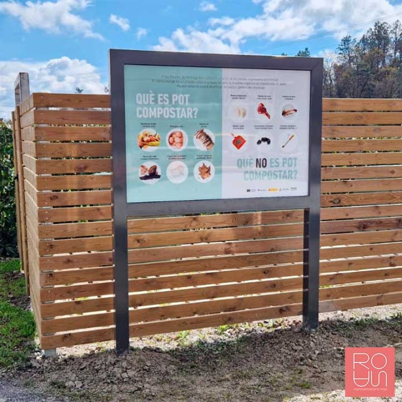 Cartellera amb Estructura d'Acer Galvanitzat